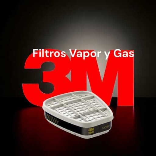 Filtros 3M Para vapores orgánicos y Gases ácidos
específicos