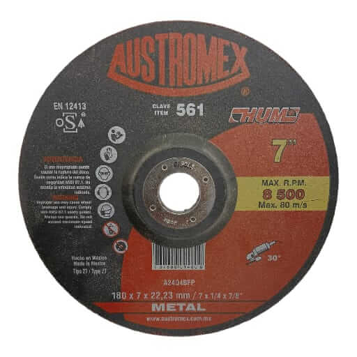 [Disco desbaste 7" asutromex hum 561] Disco de desbaste 7" HUM Austromex 561