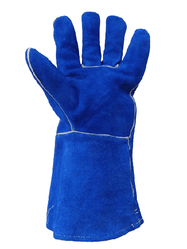 [Guante soldador sin refuerzo safe100®] Guantes de Carnaza Largos para Soldador Safe100®, hilo KEVLAR®